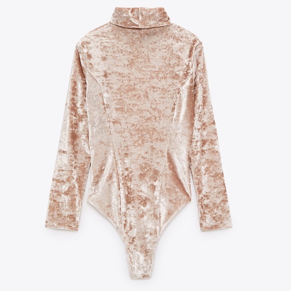 Zara nwt velvet bodysuit - Picture 4 of 5